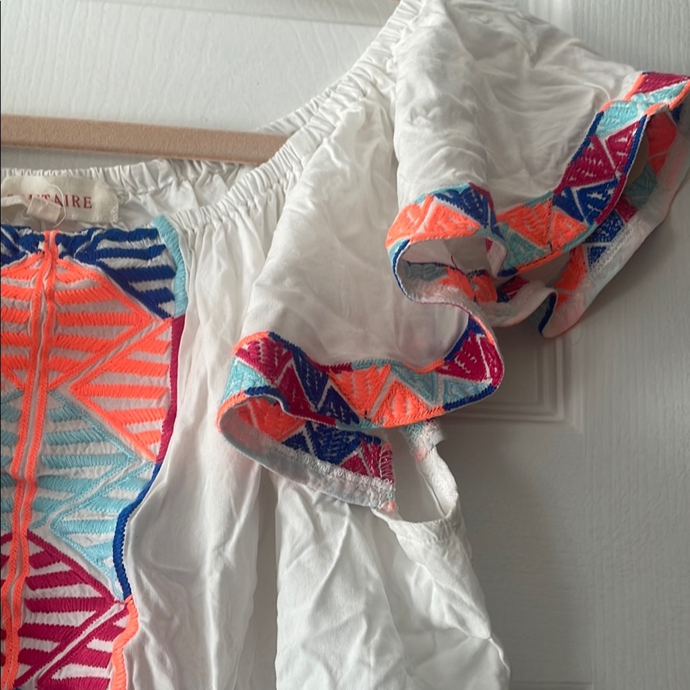 Colorful Geometric Patterned Women's Top - Picture 2 of 3